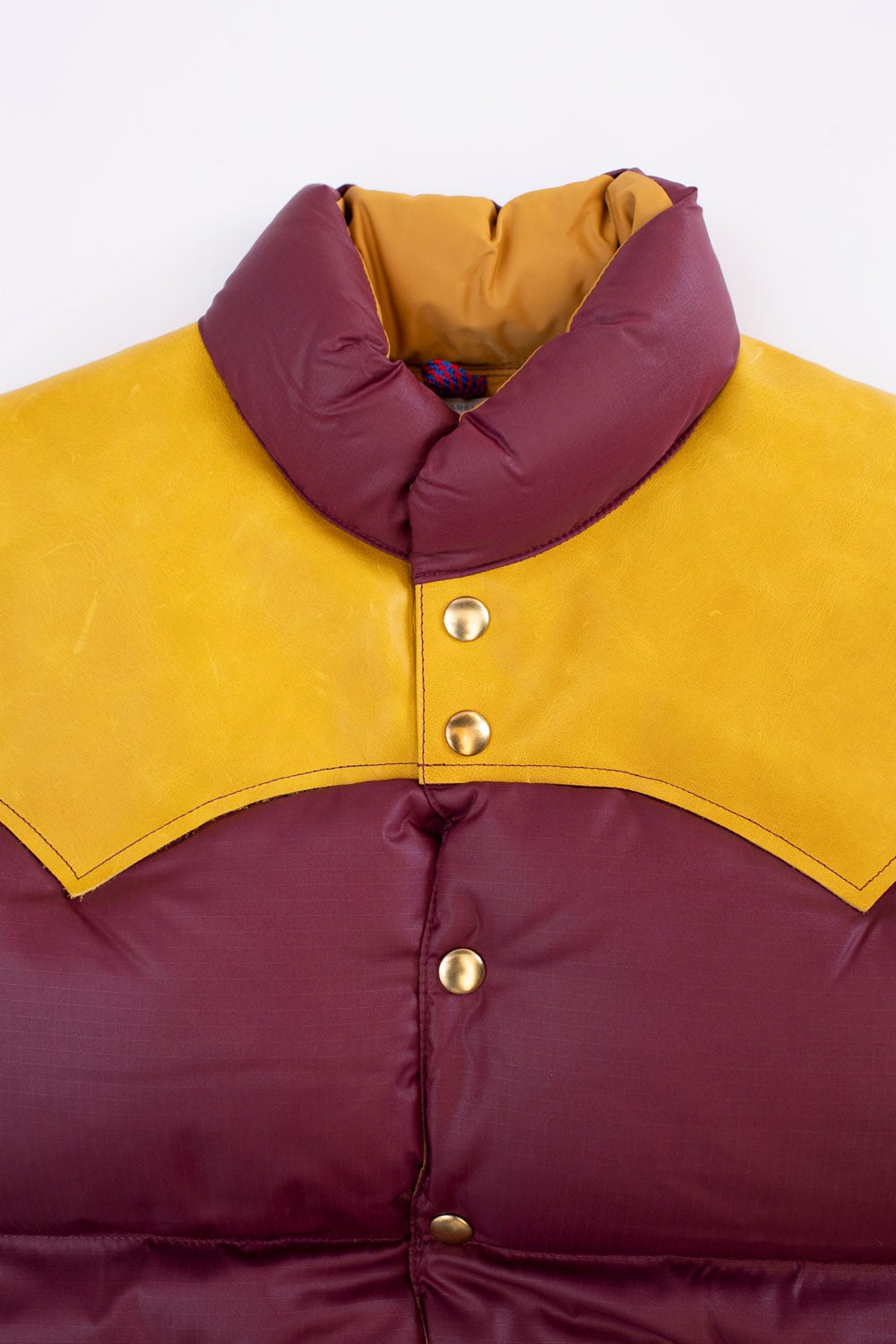 Lot 2197 - Rocky Mountain Featherbed x Warehouse Ripstop Nylon Down Vest - Burgundy 2 Lot 2197 - Rocky Mountain Featherbed x Warehouse Ripstop Nylon Down Vest - Burgundy