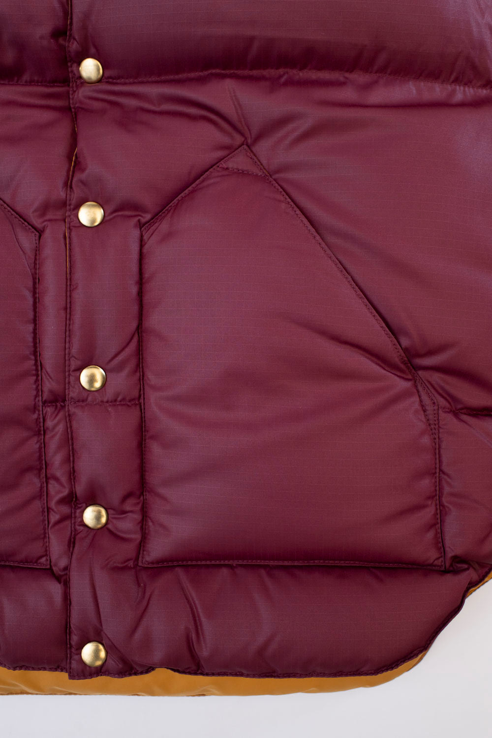 Lot 2197 - Rocky Mountain Featherbed x Warehouse Ripstop Nylon Down Vest - Burgundy 3 Lot 2197 - Rocky Mountain Featherbed x Warehouse Ripstop Nylon Down Vest - Burgundy