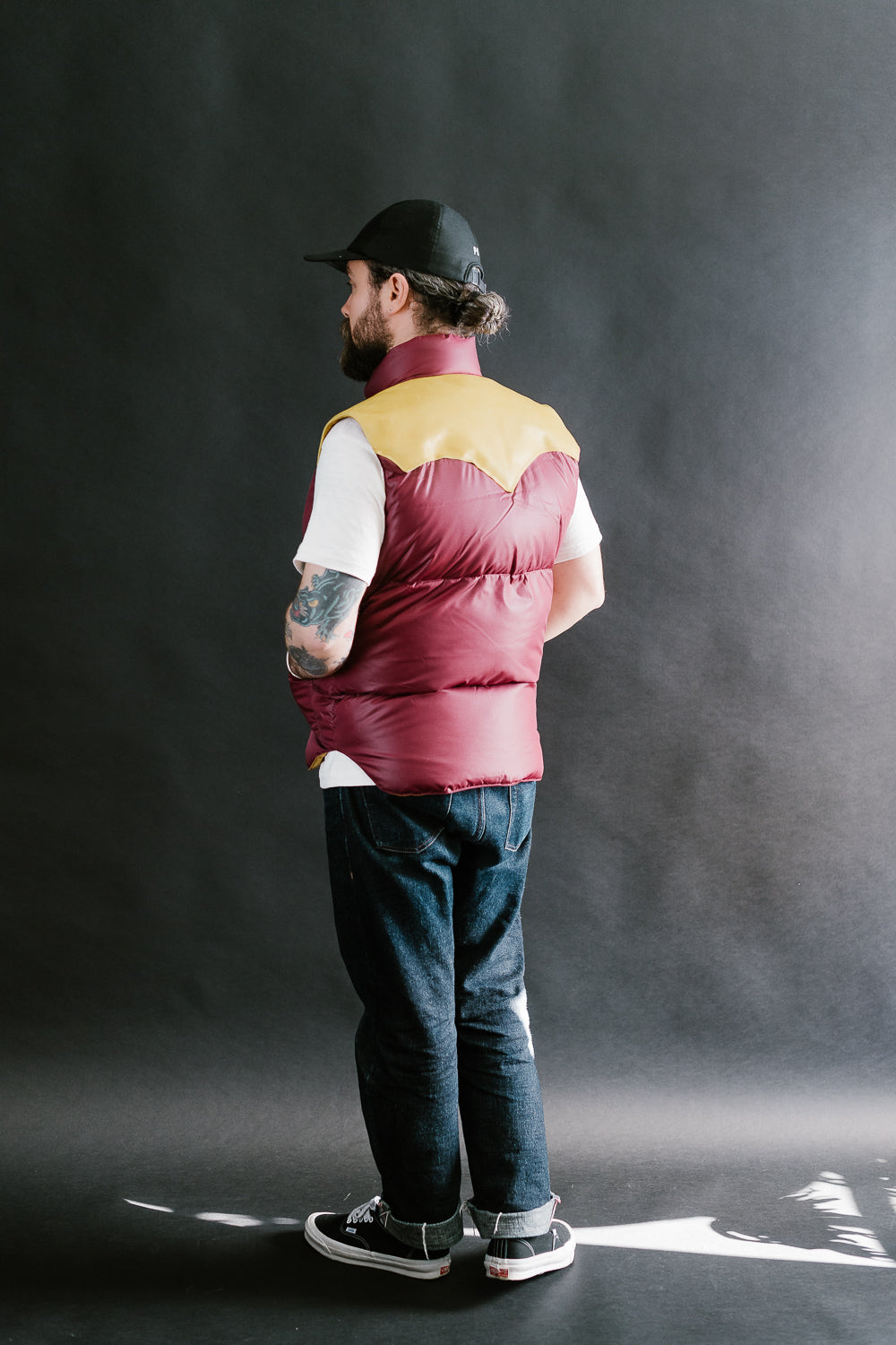Lot 2197 - Rocky Mountain Featherbed x Warehouse Ripstop Nylon Down Vest - Burgundy 9 Lot 2197 - Rocky Mountain Featherbed x Warehouse Ripstop Nylon Down Vest - Burgundy