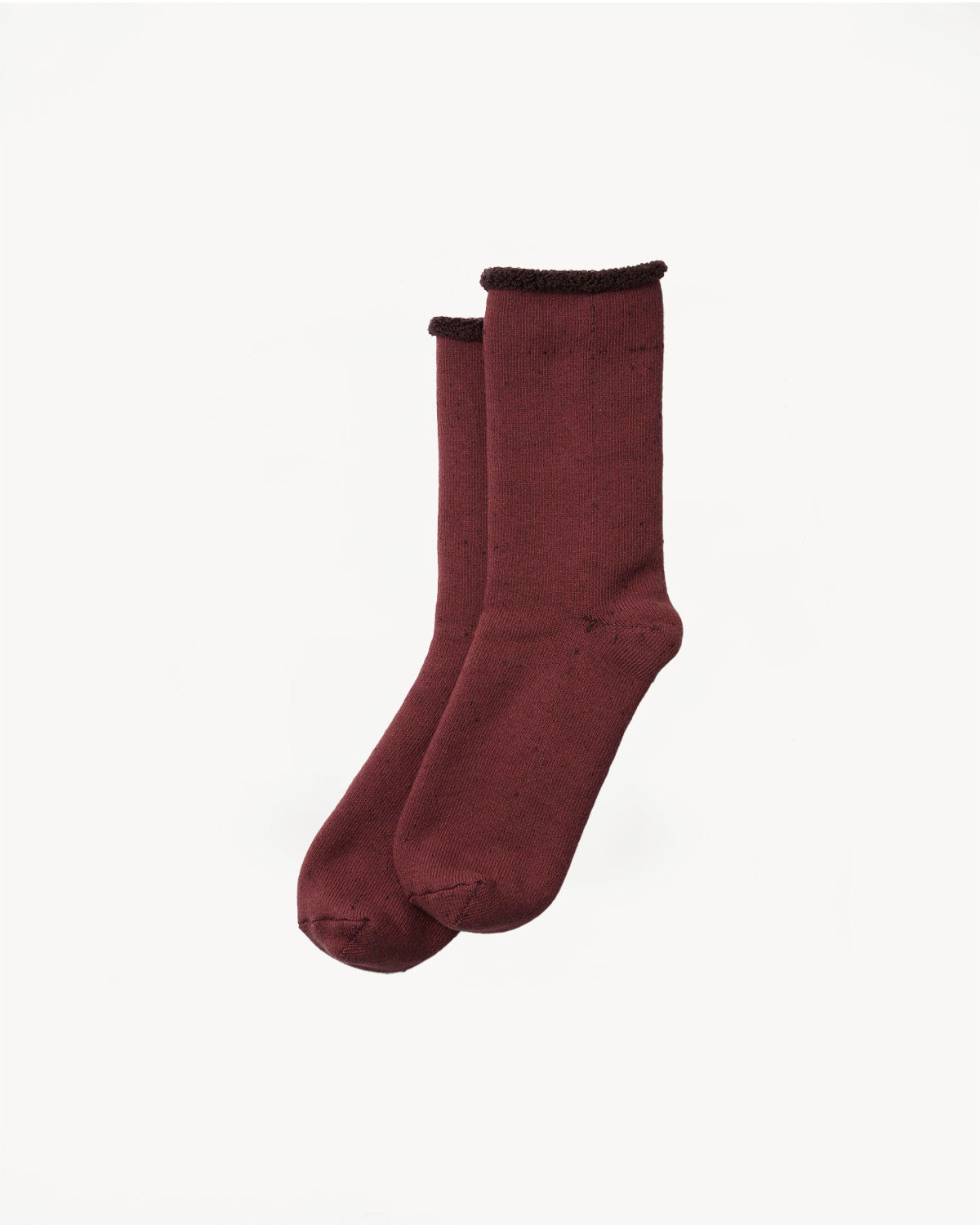 R1434 - Double Face Cozy Sleeping Socks "Extra Fine Merino" - Wine Bordeaux 1 R1434 - Double Face Cozy Sleeping Socks "Extra Fine Merino" - Wine Bordeaux