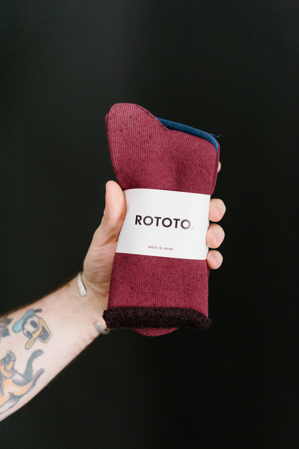 R1434 - Double Face Cozy Sleeping Socks "Extra Fine Merino" - Wine Bordeaux 2 R1434 - Double Face Cozy Sleeping Socks "Extra Fine Merino" - Wine Bordeaux