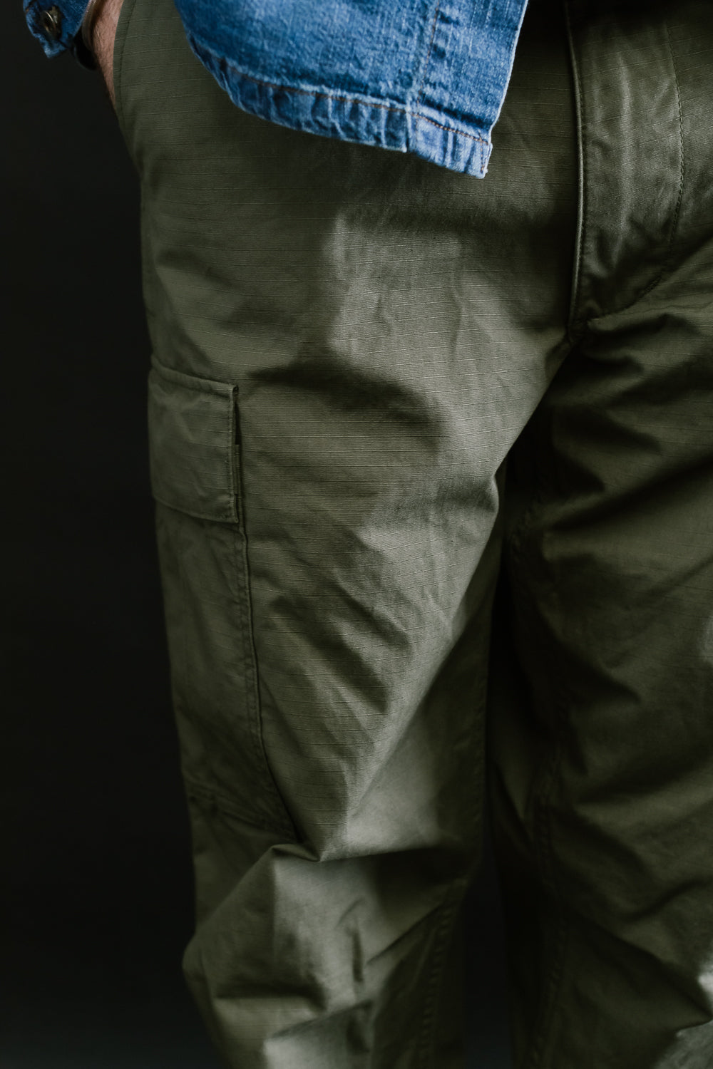 03-V5260RIP-76 - 6-Pocket Cargo Trousers - Vintage Fit - Olive 18 03-V5260RIP-76 - 6-Pocket Cargo Trousers - Vintage Fit - Olive