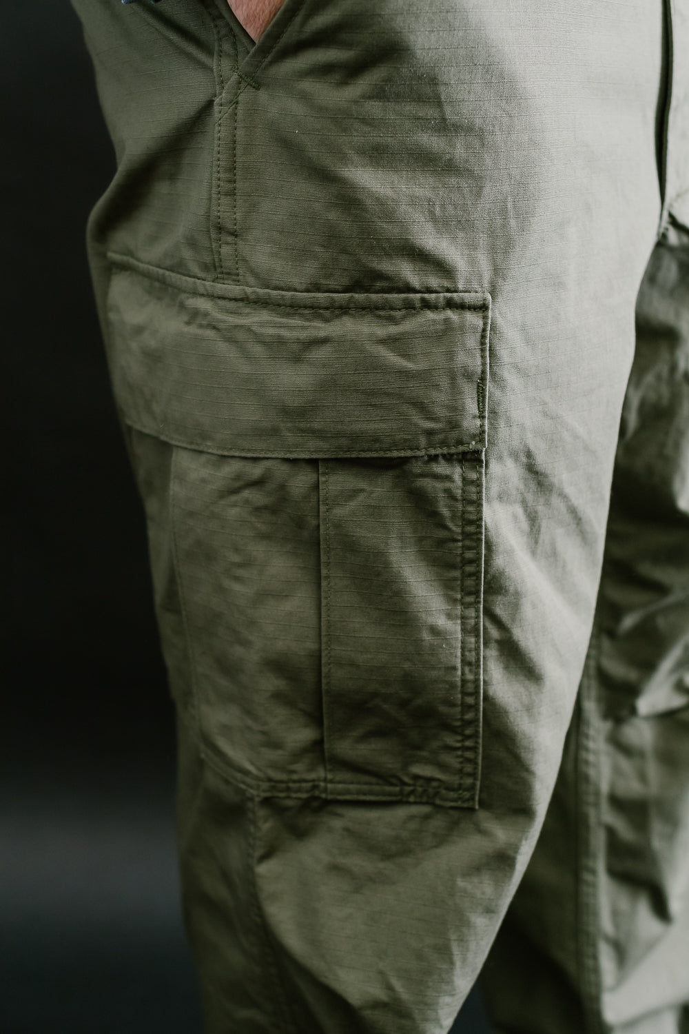 03-V5260RIP-76 - 6-Pocket Cargo Trousers - Vintage Fit - Olive 19 03-V5260RIP-76 - 6-Pocket Cargo Trousers - Vintage Fit - Olive
