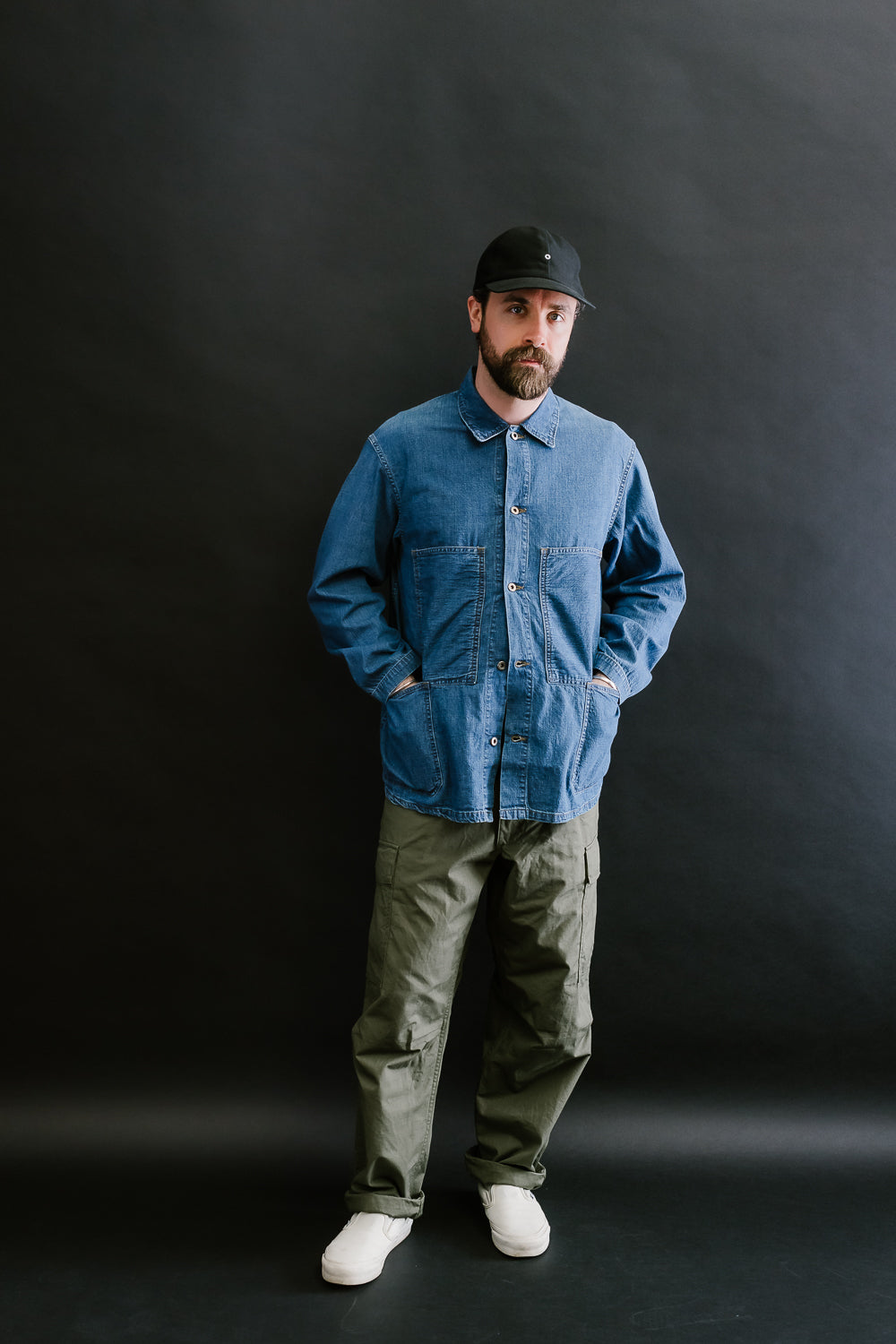 03-V5260RIP-76 - 6-Pocket Cargo Trousers - Vintage Fit - Olive 8 03-V5260RIP-76 - 6-Pocket Cargo Trousers - Vintage Fit - Olive