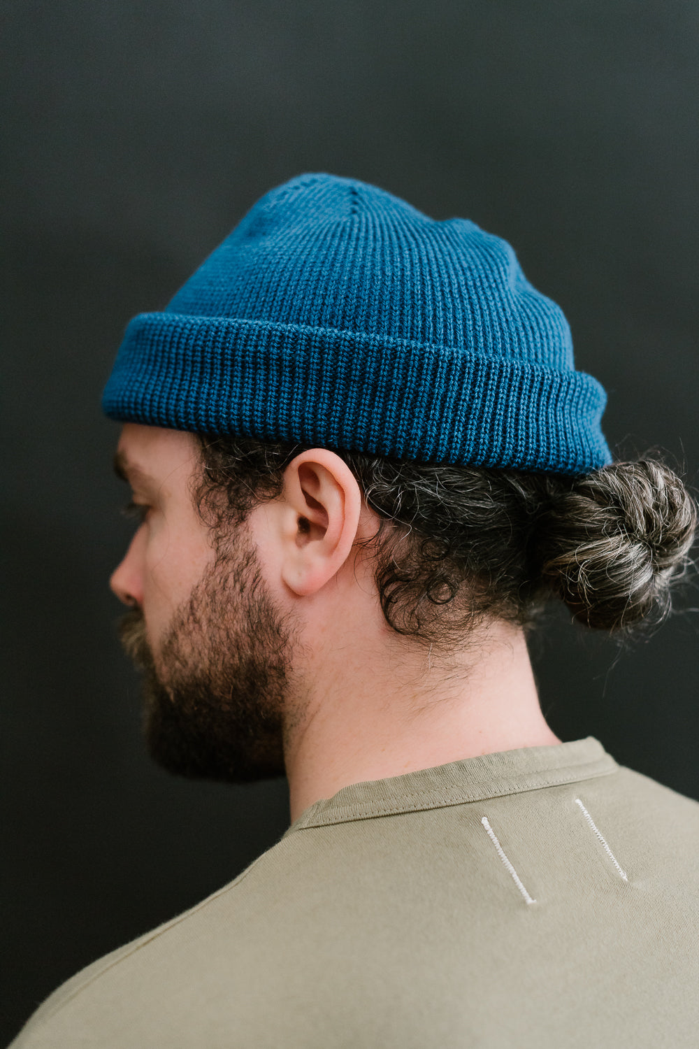 Wool Knit Watch Cap - Dark Royal 5 Wool Knit Watch Cap - Dark Royal