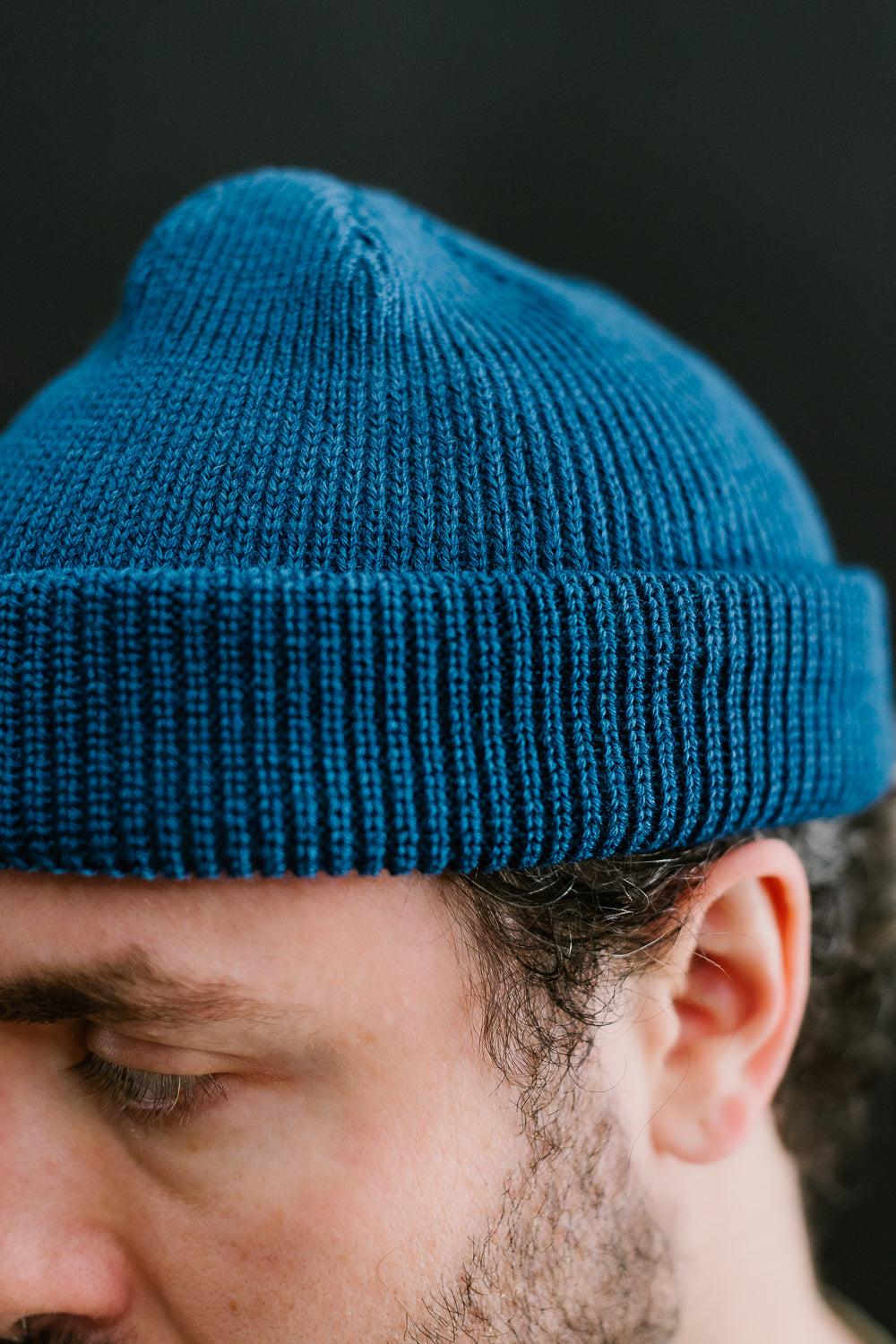 Wool Knit Watch Cap - Dark Royal 6 Wool Knit Watch Cap - Dark Royal