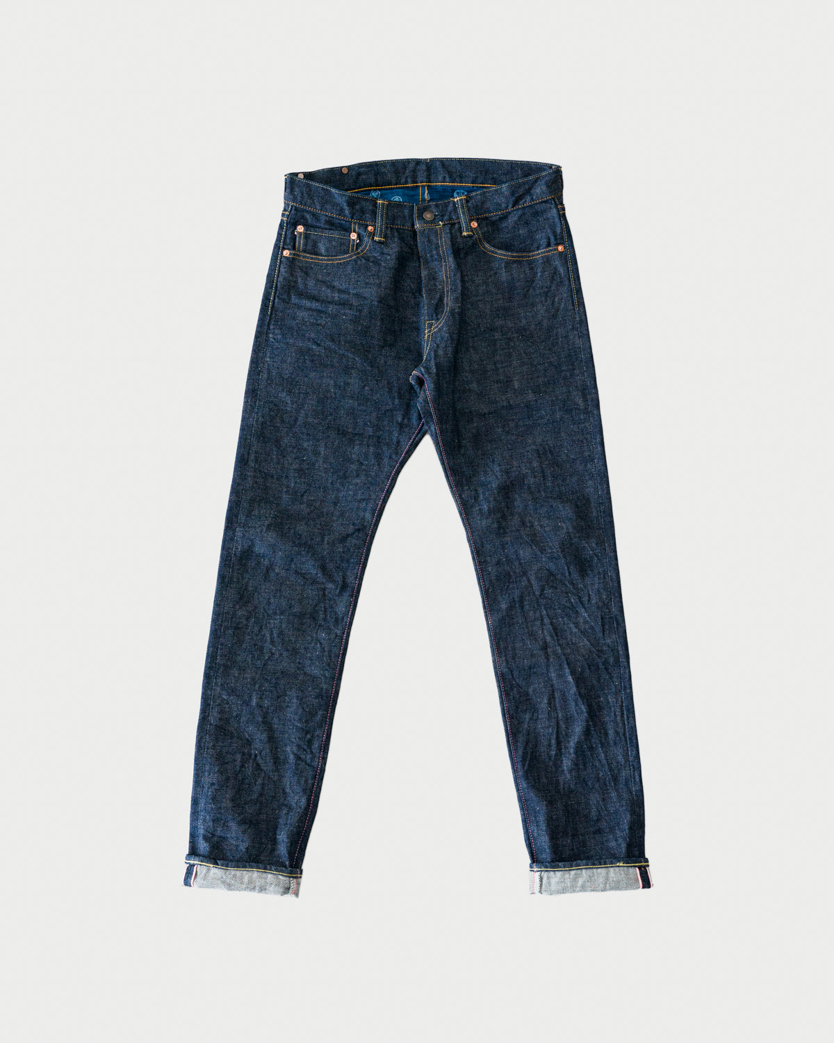 G005MZ - 14.7oz "Legacy Blue" Copper Label Selvedge - Narrow Tapered