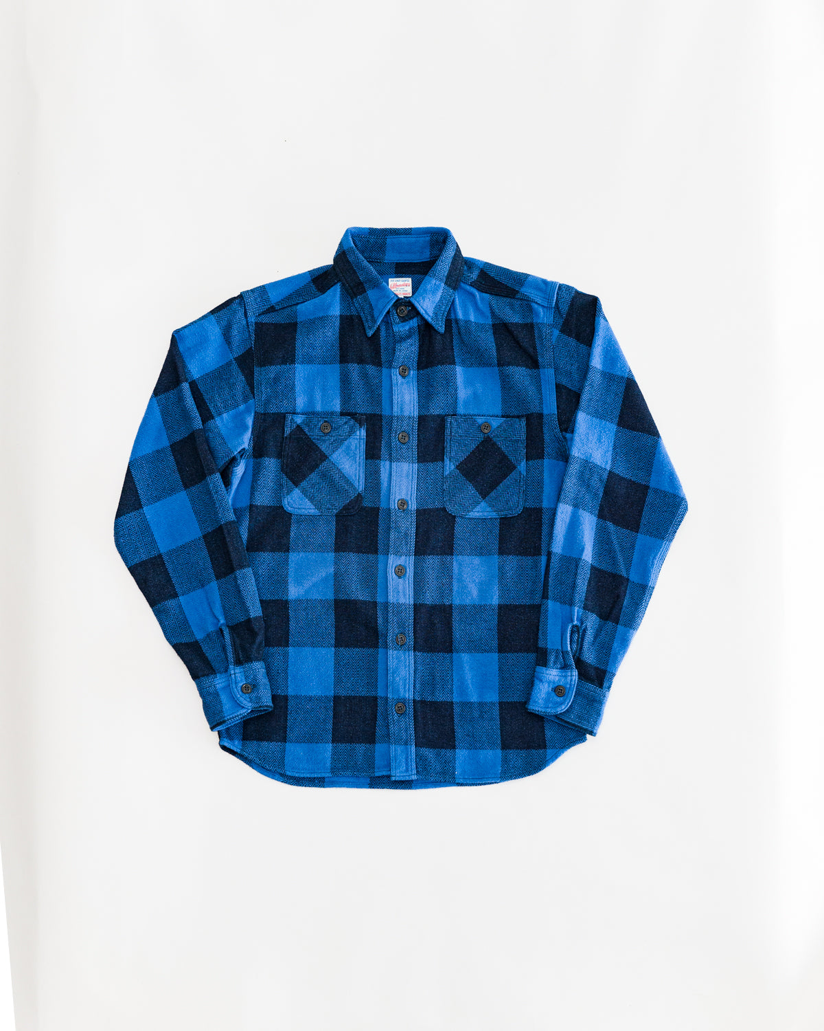 MLS1010M23 - Original Herringbone Check Shirt - Indigo