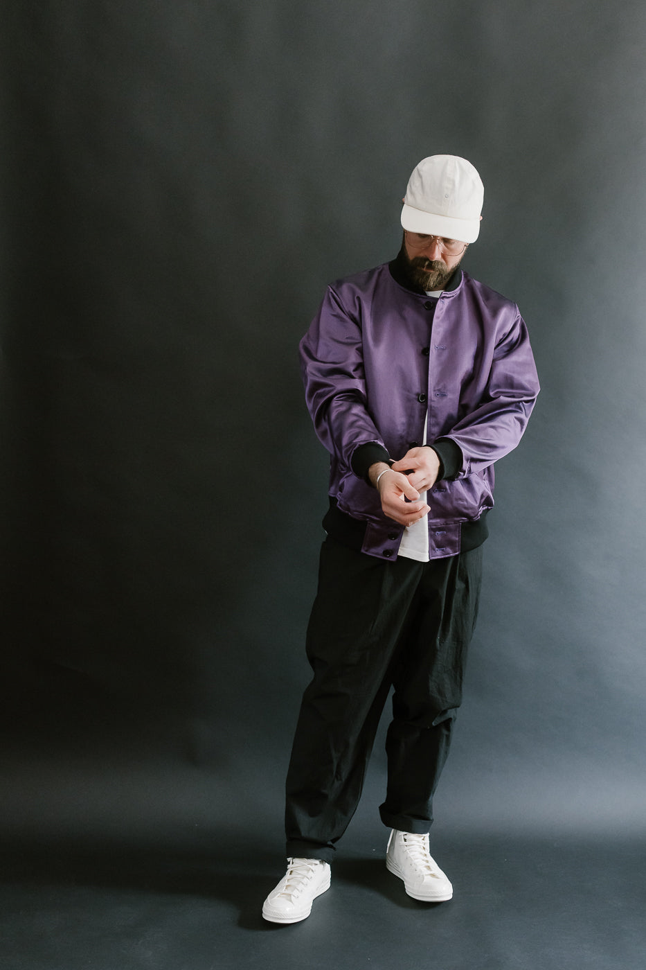 JM8519 - Satin Award Jacket - 55 Purple 5 JM8519 - Satin Award Jacket - 55 Purple