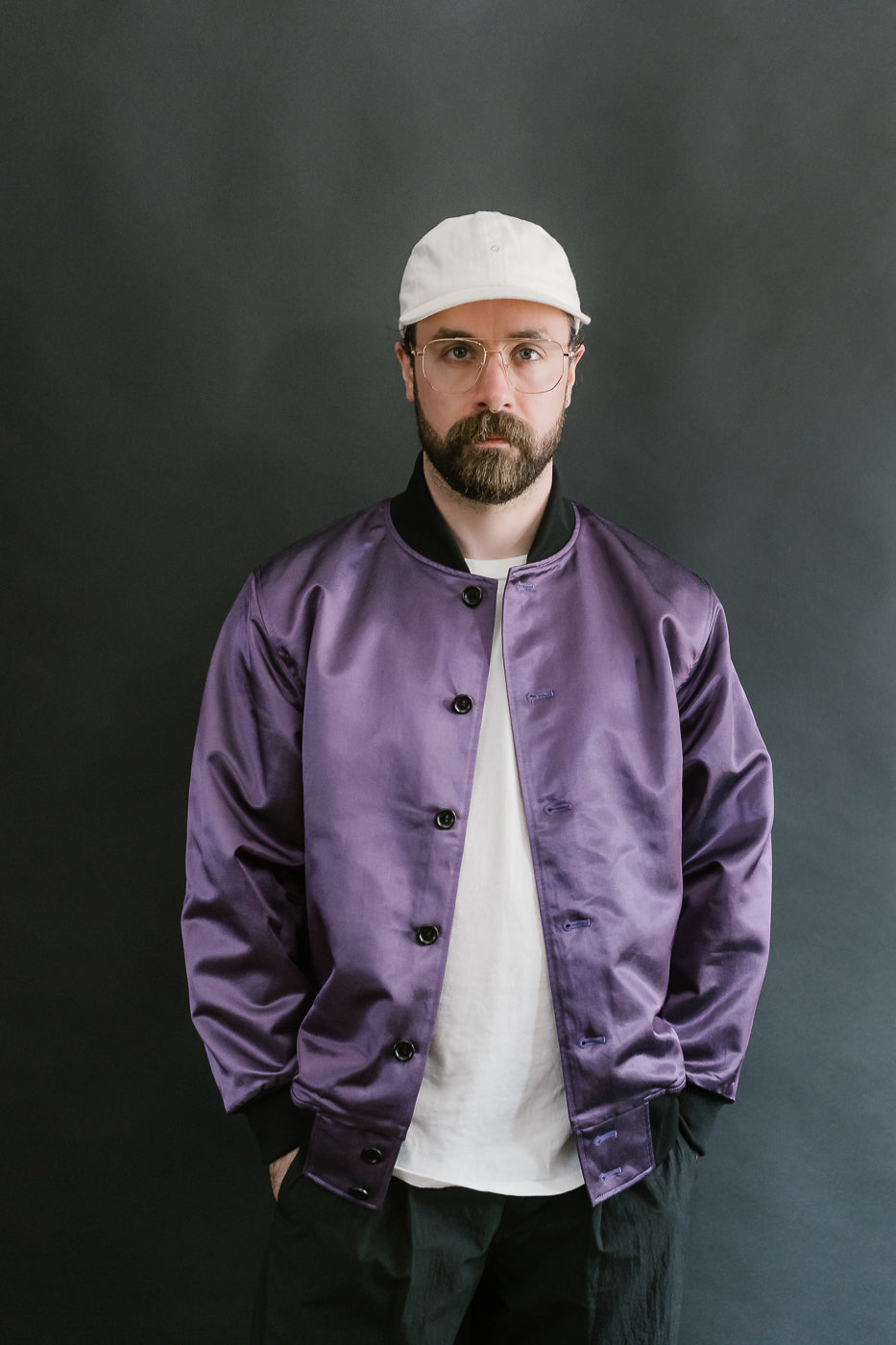 JM8519 - Satin Award Jacket - 55 Purple 9 JM8519 - Satin Award Jacket - 55 Purple
