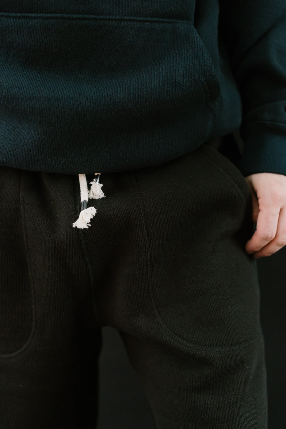 Sweatpant 876gsm Double Heavyweight French Terry - Sumi Black 18 Sweatpant 876gsm Double Heavyweight French Terry - Sumi Black