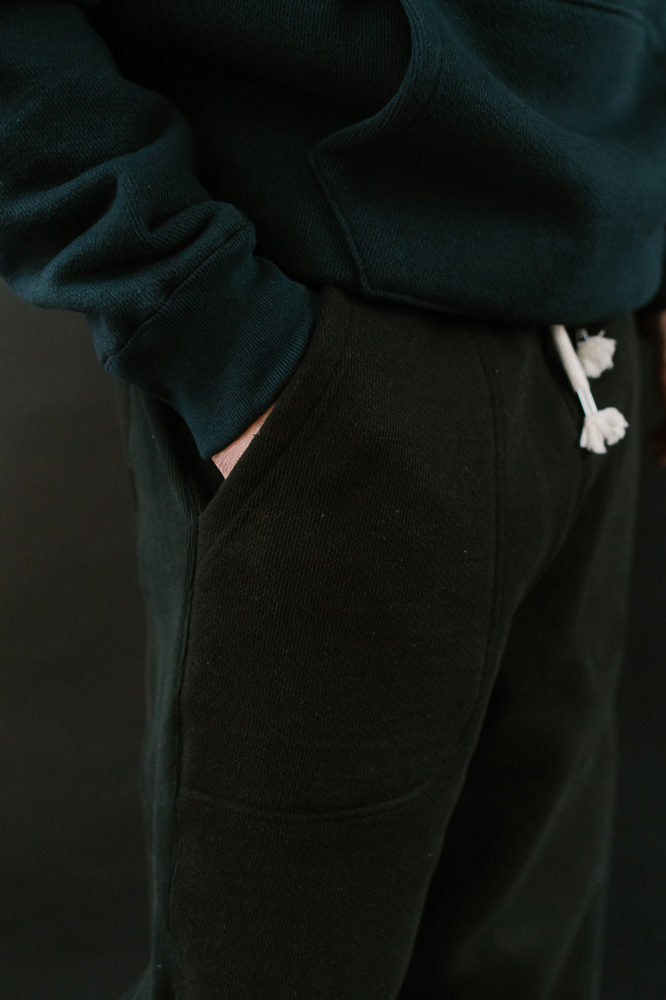 Sweatpant 876gsm Double Heavyweight French Terry - Sumi Black 19 Sweatpant 876gsm Double Heavyweight French Terry - Sumi Black