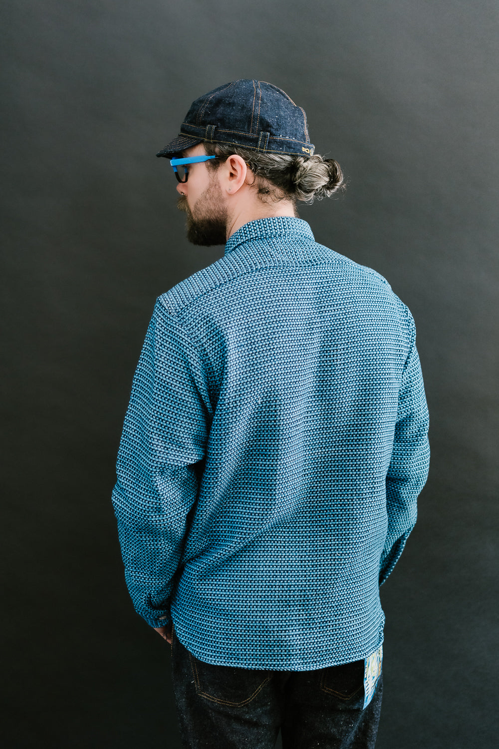 SSS24-01W - 'Aizome' Thick Oxford Work Shirt - Natural Indigo 13 SSS24-01W - 'Aizome' Thick Oxford Work Shirt - Natural Indigo
