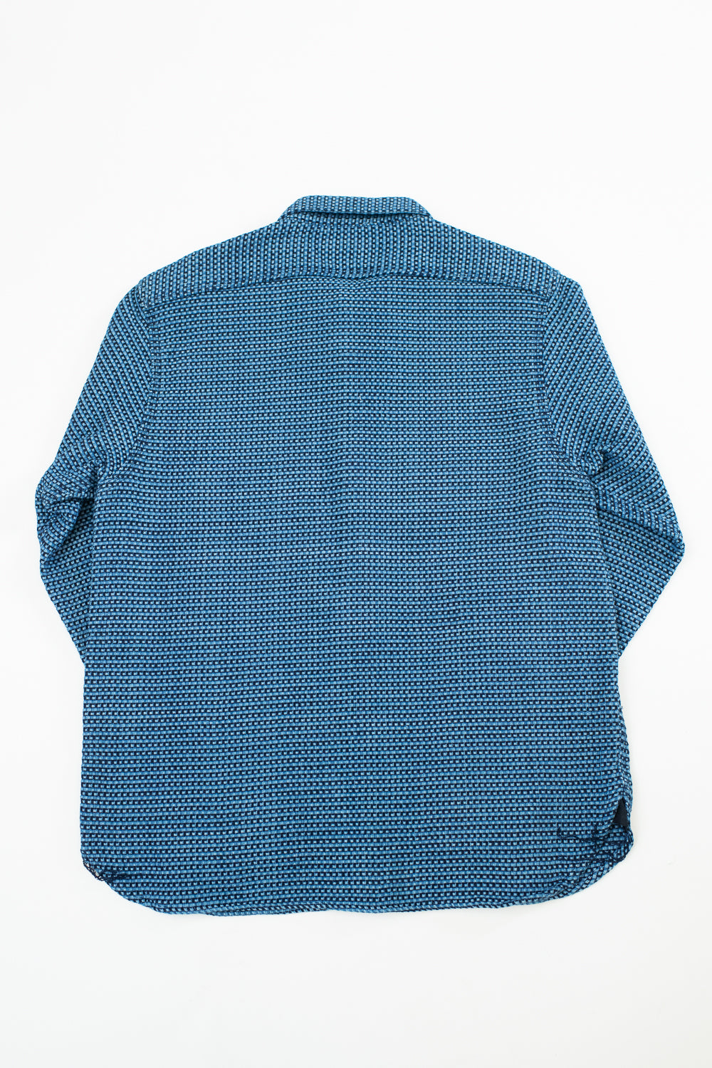 SSS24-01W - 'Aizome' Thick Oxford Work Shirt - Natural Indigo 5 SSS24-01W - 'Aizome' Thick Oxford Work Shirt - Natural Indigo