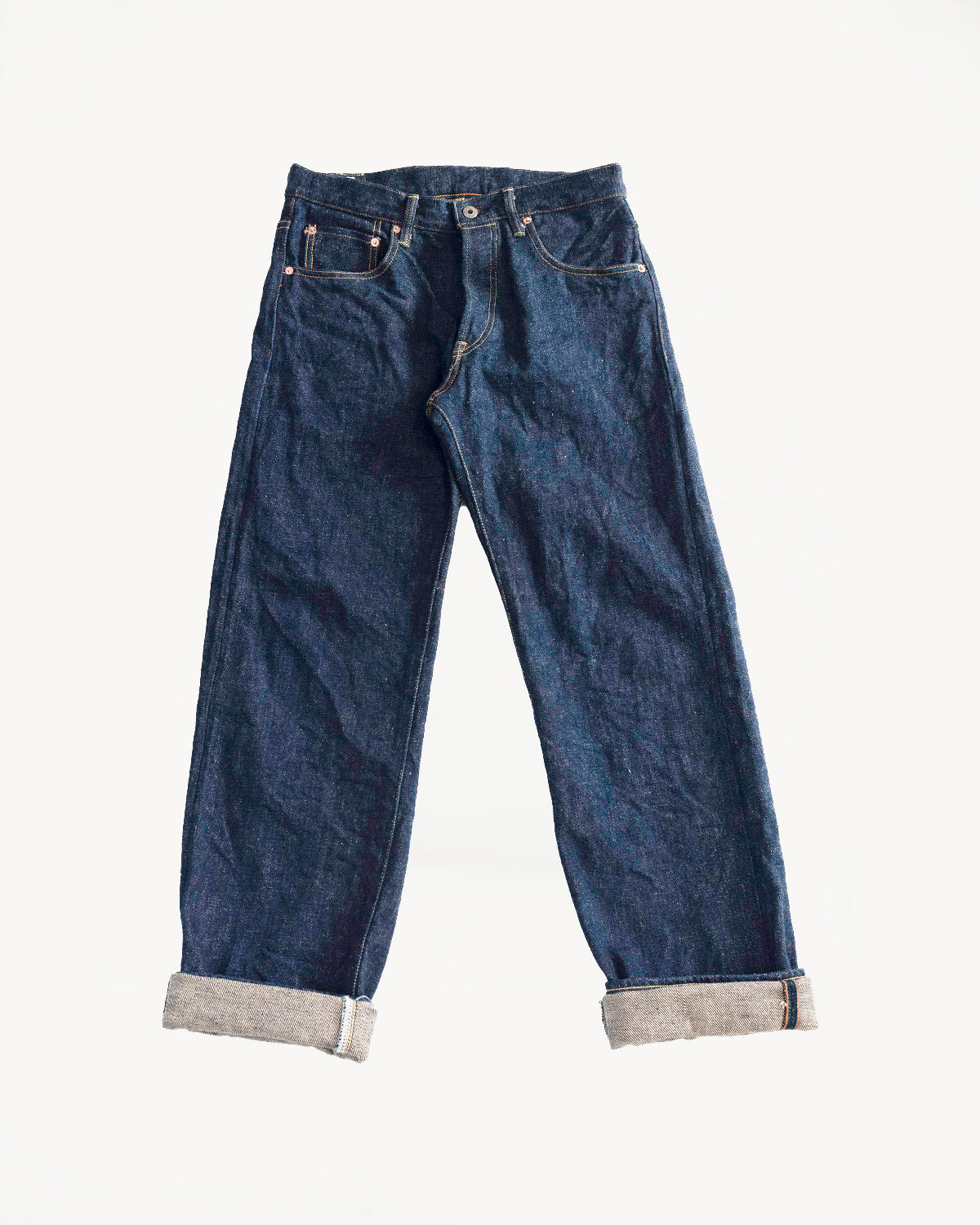 266ZR-KABEG - 20oz "Secret Kabuki Kakishibu Beige" Selvedge Denim - Relax Straight Fit 1 266ZR-KABEG - 20oz "Secret Kabuki Kakishibu Beige" Selvedge Denim - Relax Straight Fit