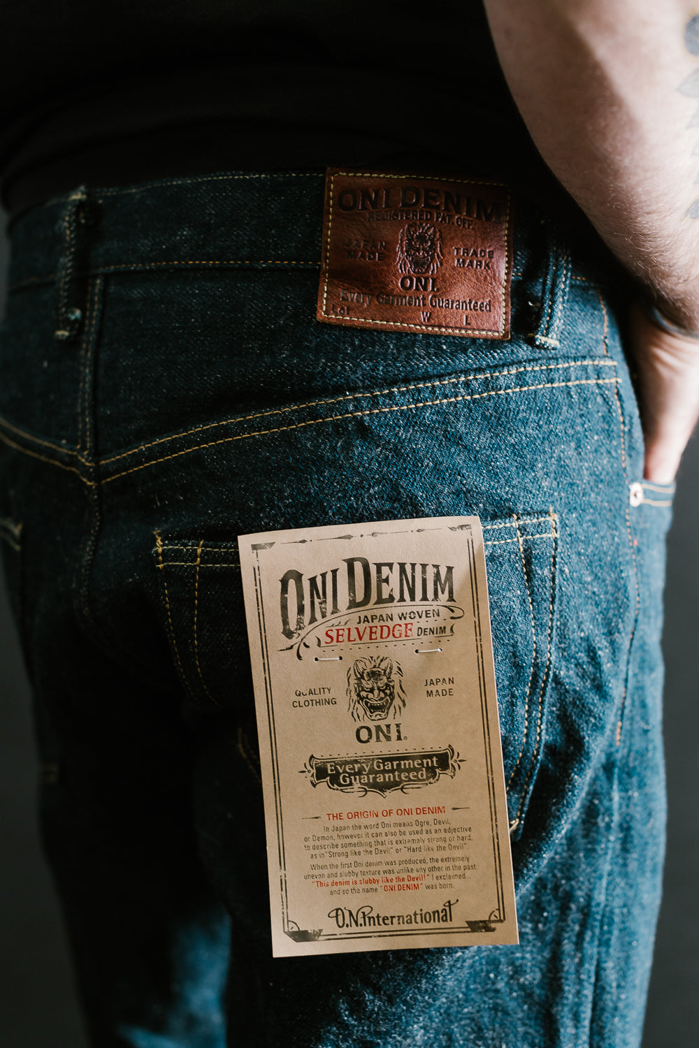 266ZR-KABEG - 20oz "Secret Kabuki Kakishibu Beige" Selvedge Denim - Relax Straight Fit 22 266ZR-KABEG - 20oz "Secret Kabuki Kakishibu Beige" Selvedge Denim - Relax Straight Fit