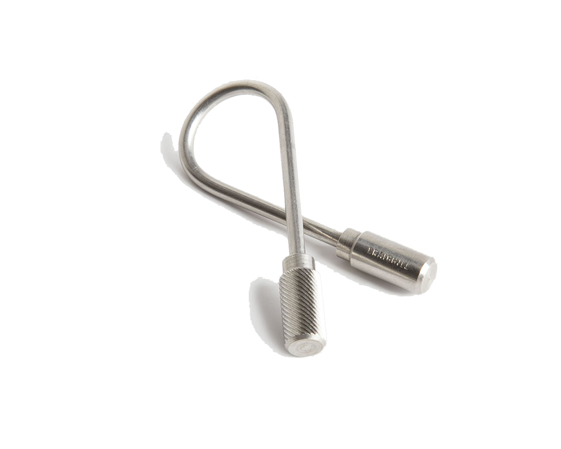 Closed Helix Keyring - Steel