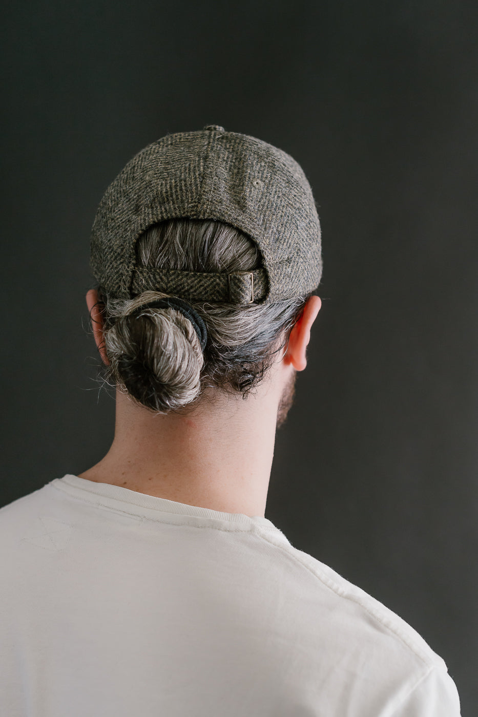 Herringbone Wool Baseball Hat - Warm Charcoal 10 Herringbone Wool Baseball Hat - Warm Charcoal