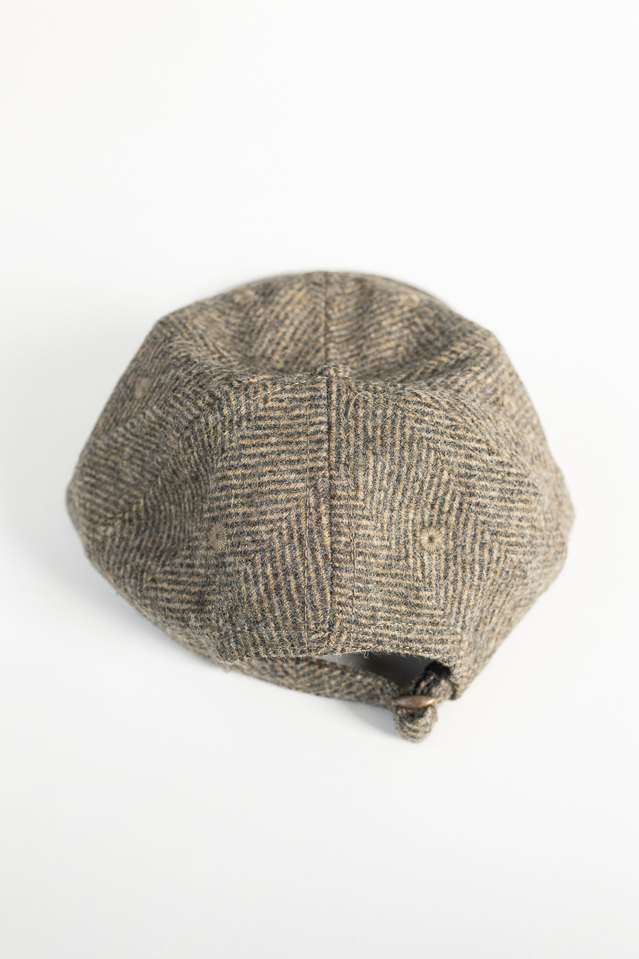Herringbone Wool Baseball Hat - Warm Charcoal 3 Herringbone Wool Baseball Hat - Warm Charcoal