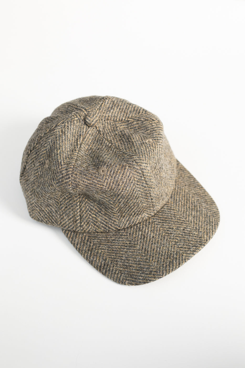 Herringbone Wool Baseball Hat - Warm Charcoal 5 Herringbone Wool Baseball Hat - Warm Charcoal
