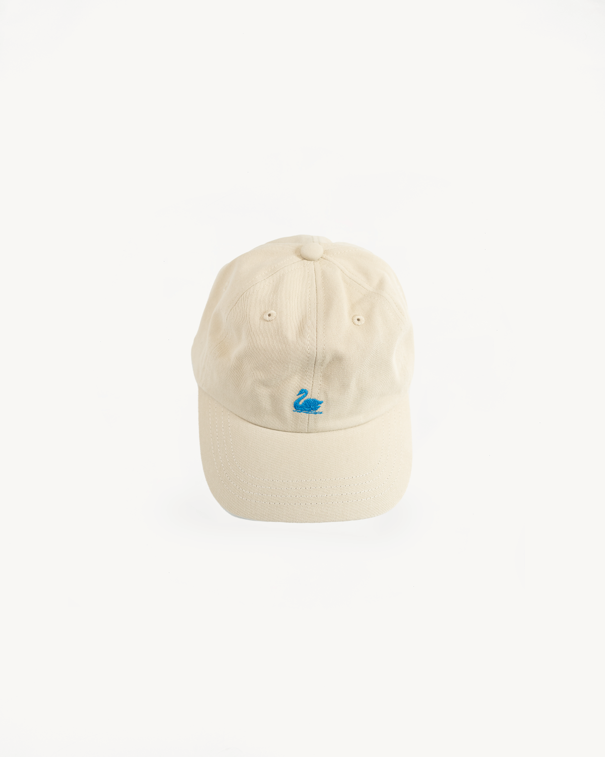 CAP01.161 - Low Profile Swan Logo Cap - Light Khaki